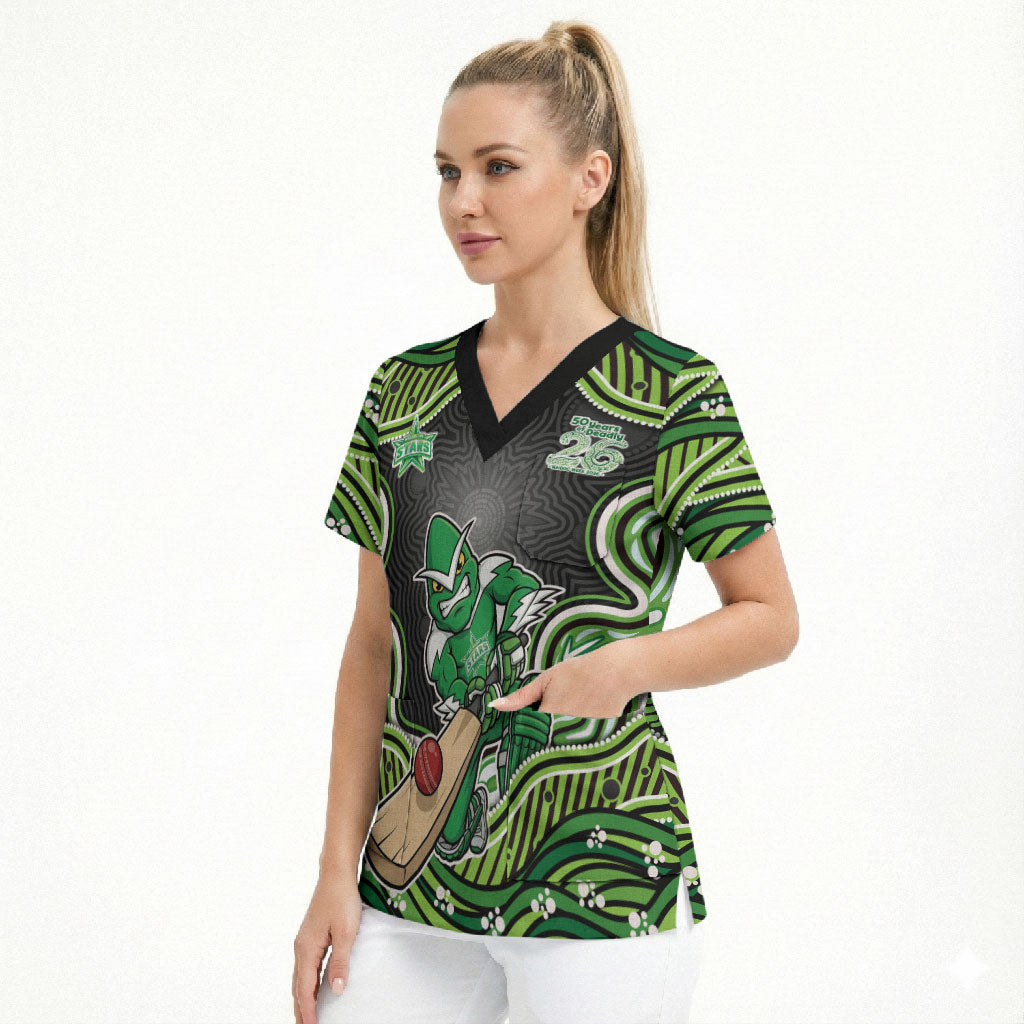 Melbourne Stars NAIDOC Week 2026 Scrub Top Aboriginal Indigenous - 50 Years of Deadly