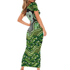 Melbourne Stars NAIDOC Week 2026 Short Sleeve Bodycon Dress Aboriginal Indigenous - 50 Years of Deadly