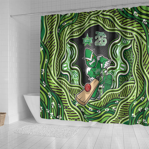 Melbourne Stars NAIDOC Week 2026 Shower Curtain Aboriginal Indigenous - 50 Years of Deadly