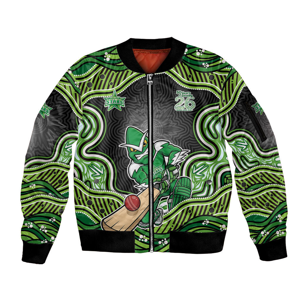 Melbourne Stars NAIDOC Week 2026 Sleeve Zip Bomber Jacket Aboriginal Indigenous - 50 Years of Deadly