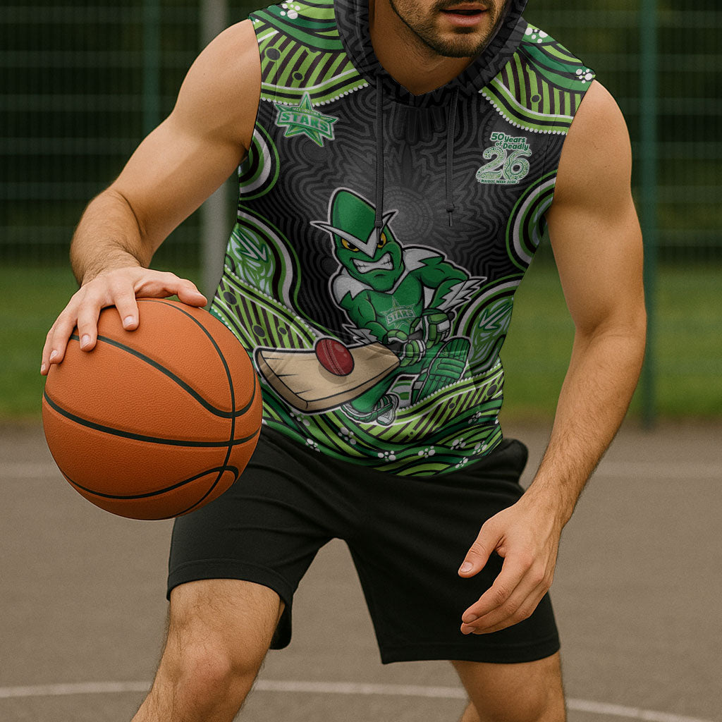 Melbourne Stars NAIDOC Week 2026 Sleeveless Hoodie Aboriginal Indigenous - 50 Years of Deadly
