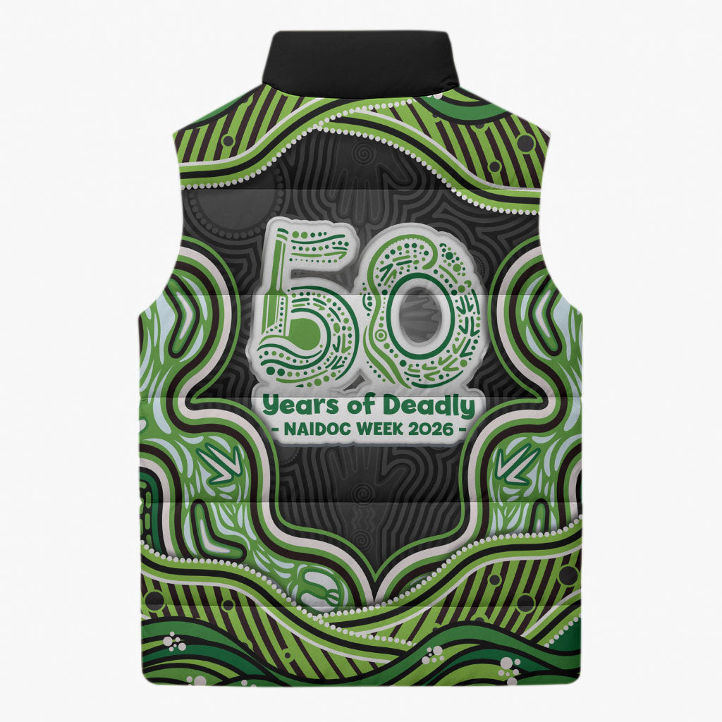Melbourne Stars NAIDOC Week 2026 Sleeveless Puffer Jacket Aboriginal Indigenous - 50 Years of Deadly