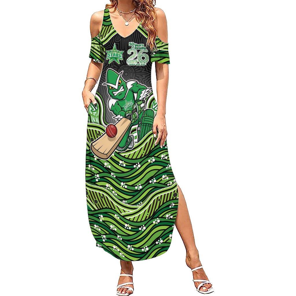 Melbourne Stars NAIDOC Week 2026 Summer Maxi Dress Aboriginal Indigenous - 50 Years of Deadly