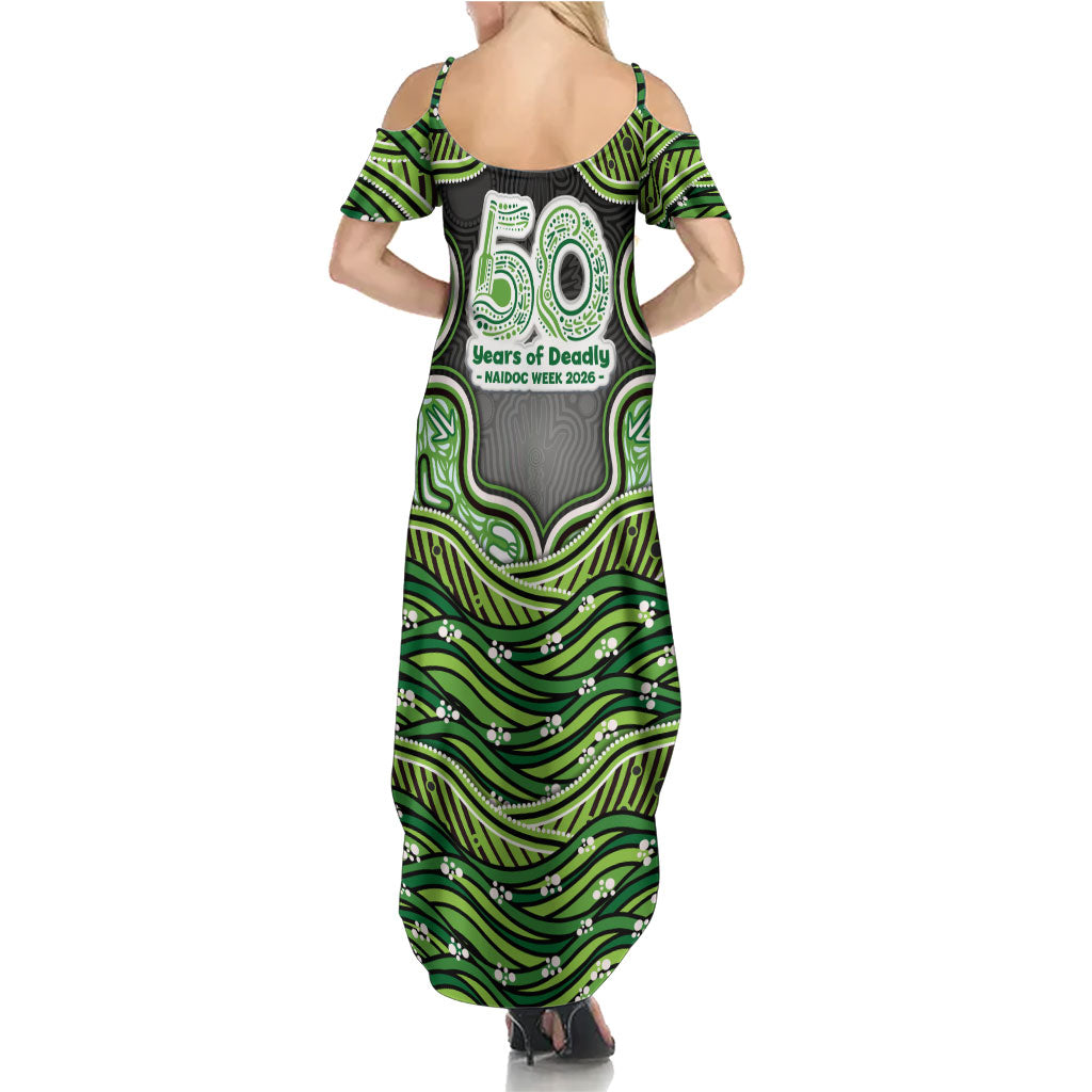 Melbourne Stars NAIDOC Week 2026 Summer Maxi Dress Aboriginal Indigenous - 50 Years of Deadly