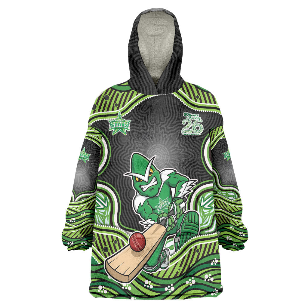 Melbourne Stars NAIDOC Week 2026 Wearable Blanket Hoodie Aboriginal Indigenous - 50 Years of Deadly