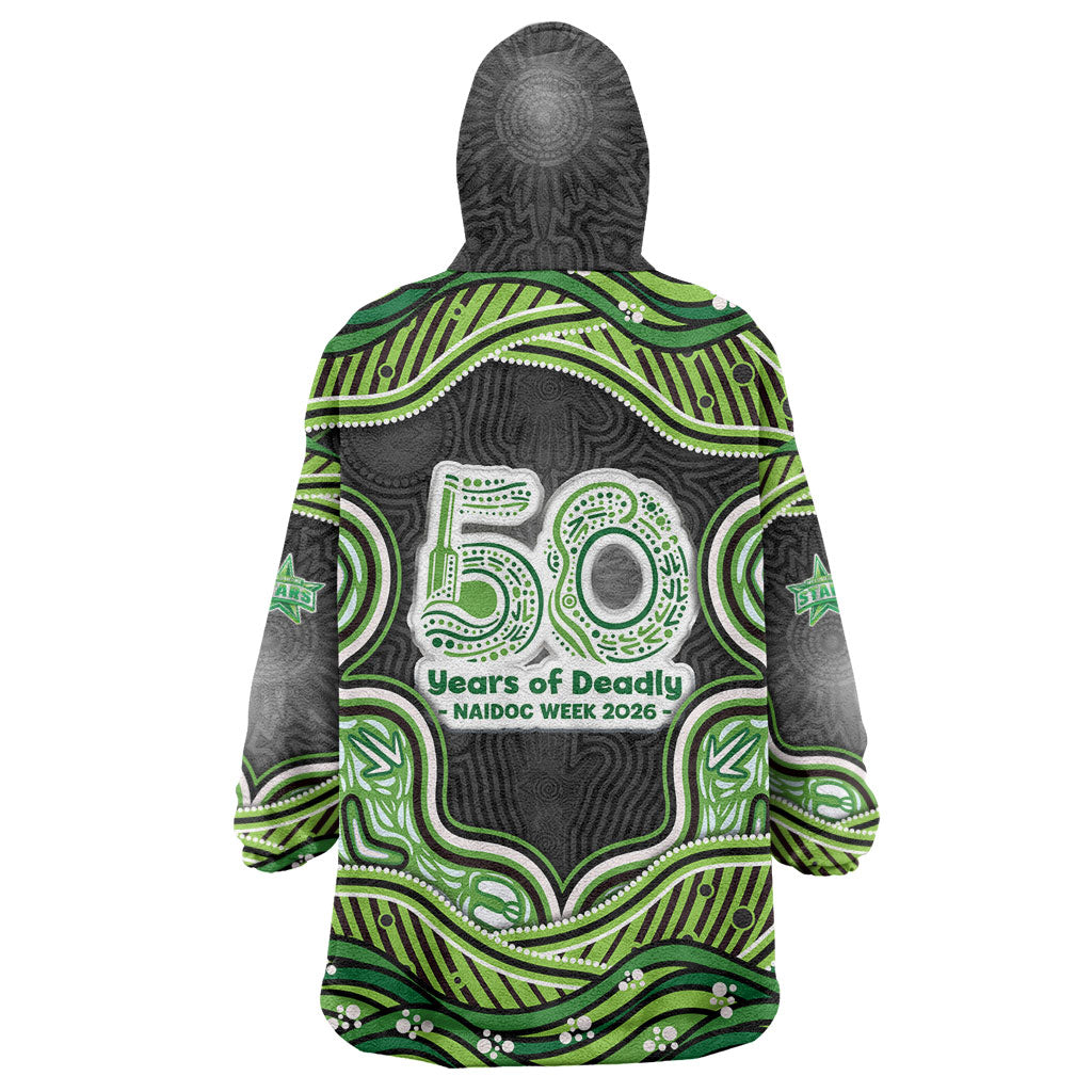Melbourne Stars NAIDOC Week 2026 Wearable Blanket Hoodie Aboriginal Indigenous - 50 Years of Deadly