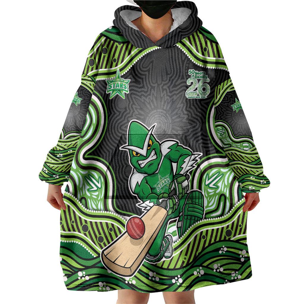 Melbourne Stars NAIDOC Week 2026 Wearable Blanket Hoodie Aboriginal Indigenous - 50 Years of Deadly