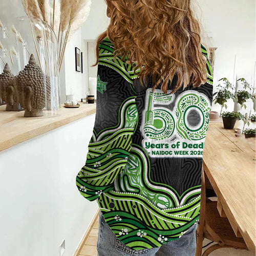 Melbourne Stars NAIDOC Week 2026 Women Casual Shirt Aboriginal Indigenous - 50 Years of Deadly