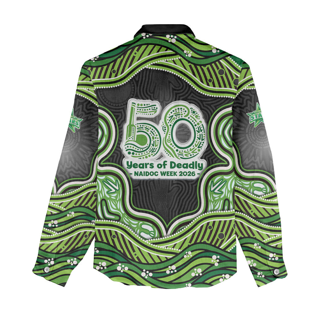 Melbourne Stars NAIDOC Week 2026 Women Casual Shirt Aboriginal Indigenous - 50 Years of Deadly