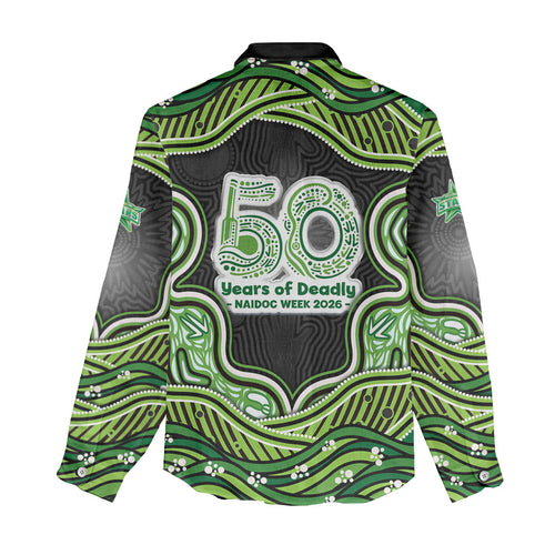 Melbourne Stars NAIDOC Week 2026 Women Casual Shirt Aboriginal Indigenous - 50 Years of Deadly