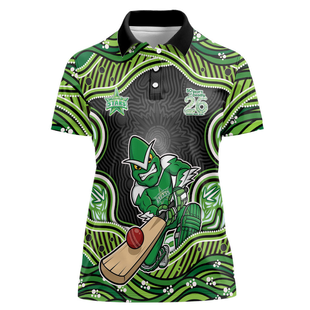 Melbourne Stars NAIDOC Week 2026 Women Polo Shirt Aboriginal Indigenous - 50 Years of Deadly