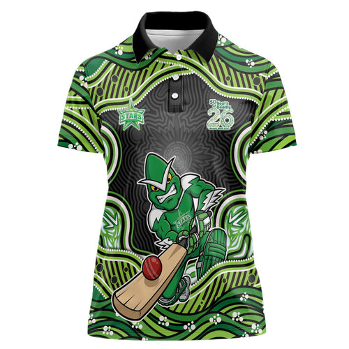 Melbourne Stars NAIDOC Week 2026 Women Polo Shirt Aboriginal Indigenous - 50 Years of Deadly
