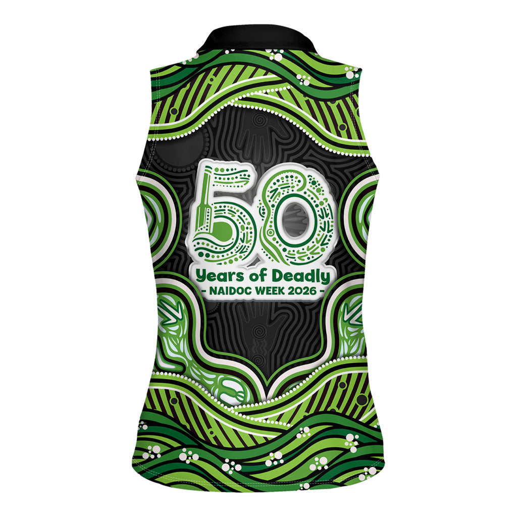 Melbourne Stars NAIDOC Week 2026 Women Sleeveless Polo Shirt Aboriginal Indigenous - 50 Years of Deadly