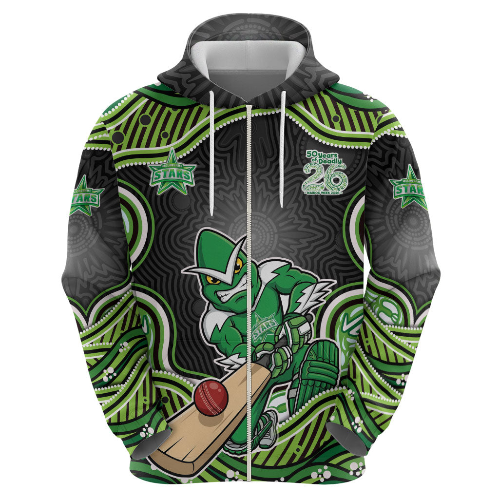 Melbourne Stars NAIDOC Week 2026 Zip Hoodie Aboriginal Indigenous - 50 Years of Deadly