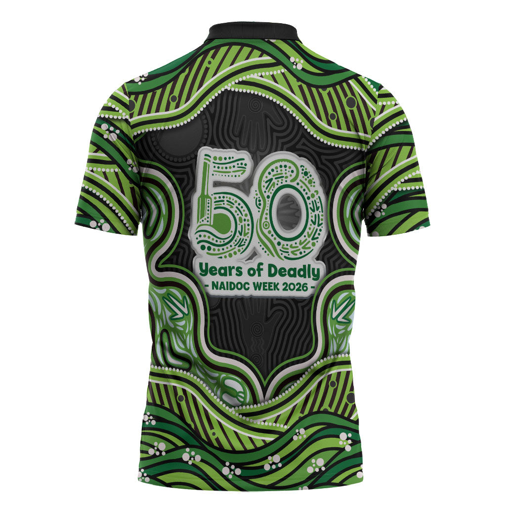 Melbourne Stars NAIDOC Week 2026 Zipper Polo Shirt Aboriginal Indigenous - 50 Years of Deadly