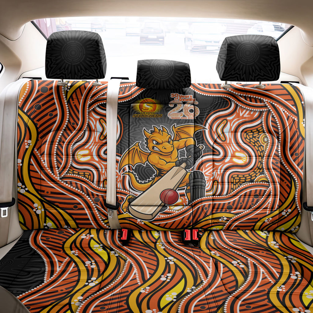 Perth Scorchers NAIDOC Week 2026 Back Car Seat Cover Aboriginal Indigenous - 50 Years of Deadly
