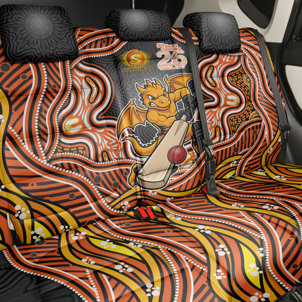 Perth Scorchers NAIDOC Week 2026 Back Car Seat Cover Aboriginal Indigenous - 50 Years of Deadly