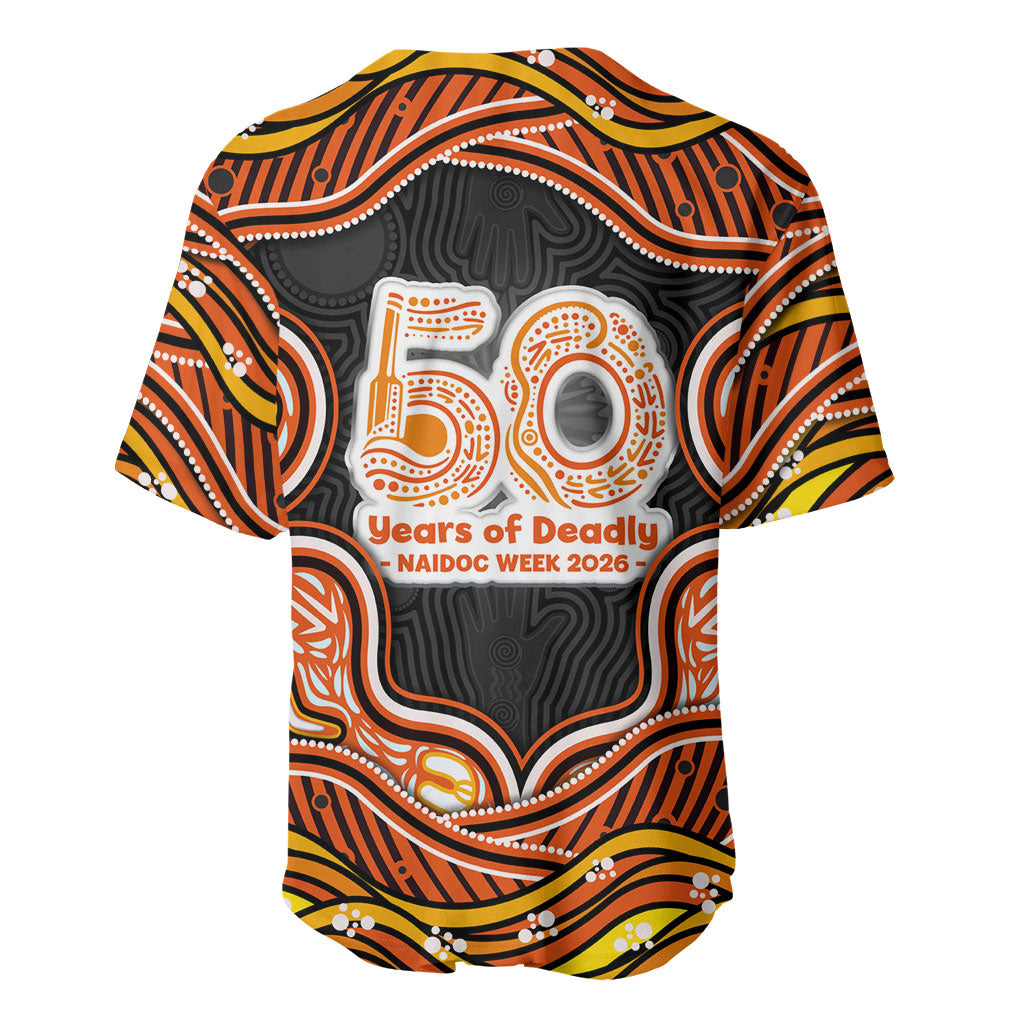 Perth Scorchers NAIDOC Week 2026 Baseball Jersey Aboriginal Indigenous - 50 Years of Deadly