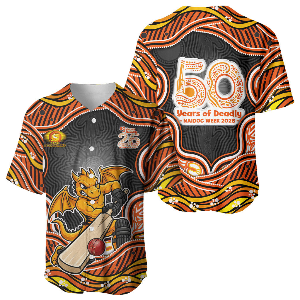 Perth Scorchers NAIDOC Week 2026 Baseball Jersey Aboriginal Indigenous - 50 Years of Deadly
