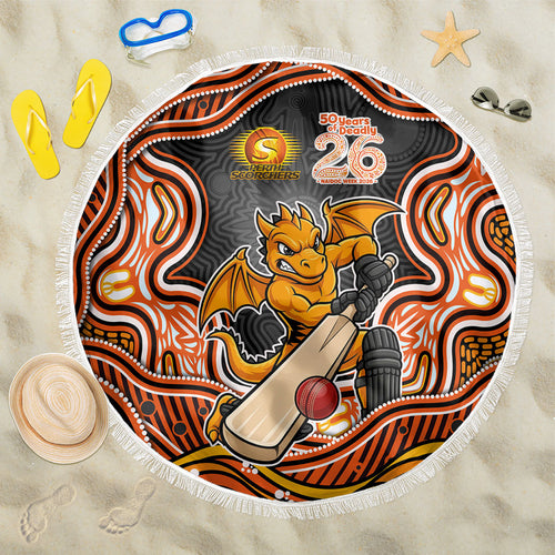 Perth Scorchers NAIDOC Week 2026 Beach Blanket Aboriginal Indigenous - 50 Years of Deadly