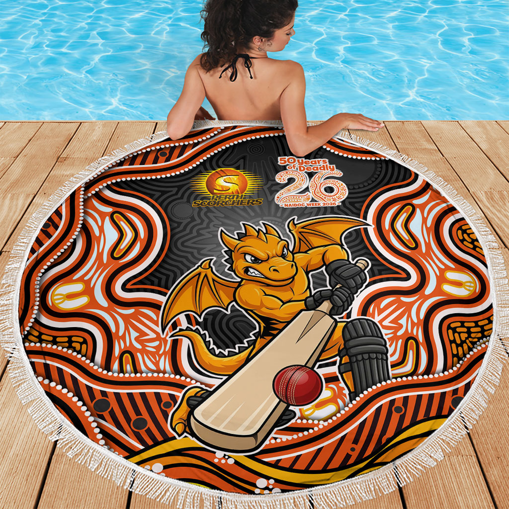 Perth Scorchers NAIDOC Week 2026 Beach Blanket Aboriginal Indigenous - 50 Years of Deadly