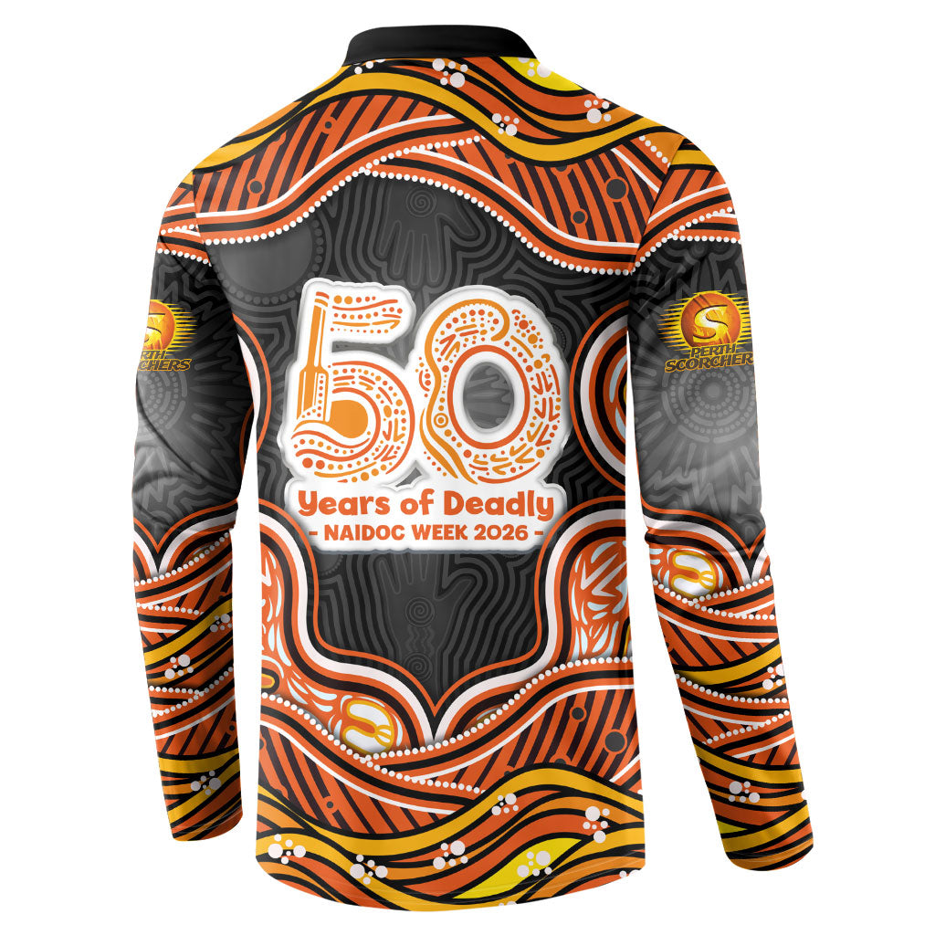 Perth Scorchers NAIDOC Week 2026 Button Sweatshirt Aboriginal Indigenous - 50 Years of Deadly