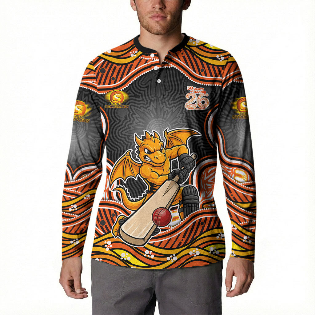 Perth Scorchers NAIDOC Week 2026 Button Sweatshirt Aboriginal Indigenous - 50 Years of Deadly