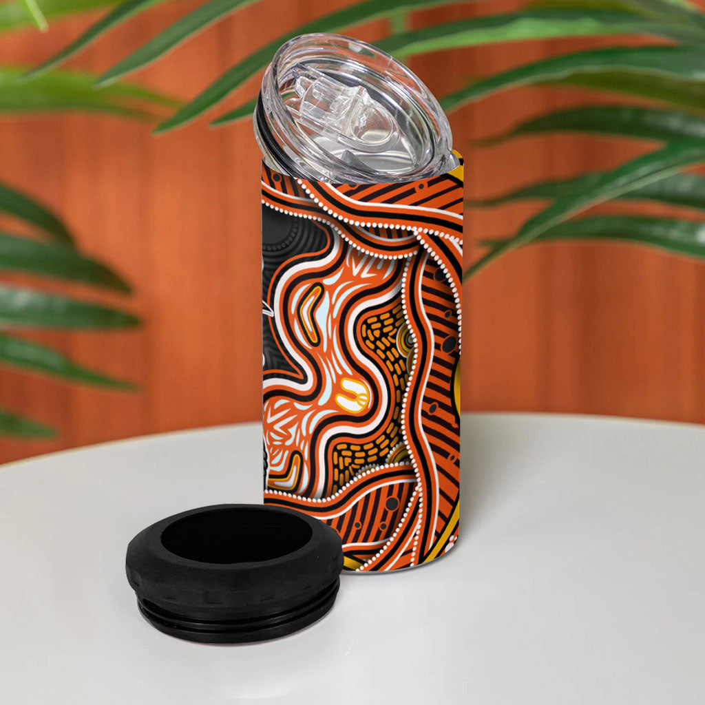 Perth Scorchers NAIDOC Week 2026 4 in 1 Can Cooler Tumbler Aboriginal Indigenous - 50 Years of Deadly