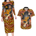 Perth Scorchers NAIDOC Week 2026 Couples Matching Long Sleeve Bodycon Dress and Hawaiian Shirt Aboriginal Indigenous - 50 Years of Deadly