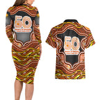 Perth Scorchers NAIDOC Week 2026 Couples Matching Long Sleeve Bodycon Dress and Hawaiian Shirt Aboriginal Indigenous - 50 Years of Deadly