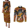 Perth Scorchers NAIDOC Week 2026 Couples Matching Puletasi and Long Sleeve Button Shirt Aboriginal Indigenous - 50 Years of Deadly