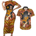 Perth Scorchers NAIDOC Week 2026 Couples Matching Short Sleeve Bodycon Dress and Hawaiian Shirt Aboriginal Indigenous - 50 Years of Deadly