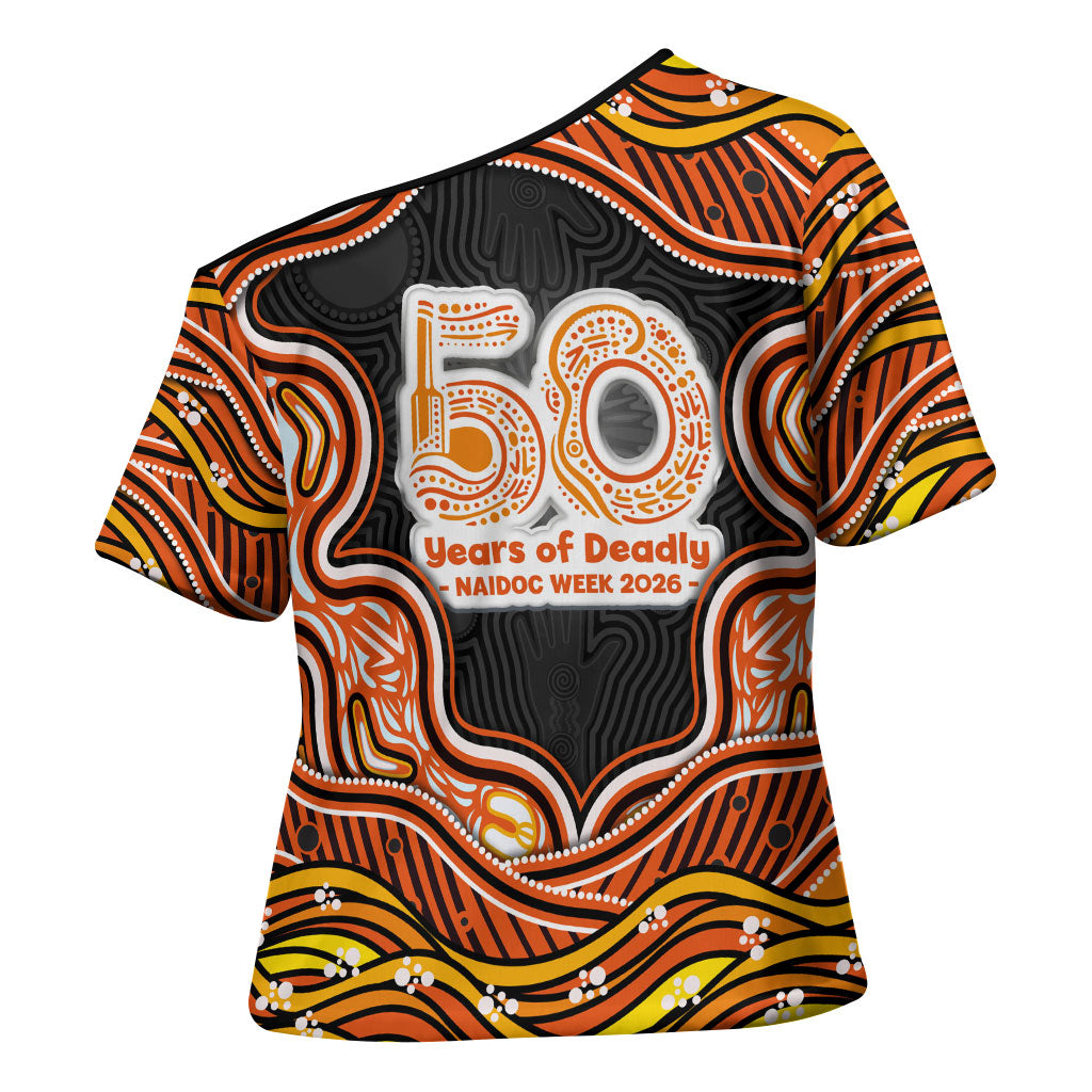 Perth Scorchers NAIDOC Week 2026 Cross Shoulder Shirt Aboriginal Indigenous - 50 Years of Deadly
