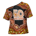 Perth Scorchers NAIDOC Week 2026 Cross Shoulder Shirt Aboriginal Indigenous - 50 Years of Deadly