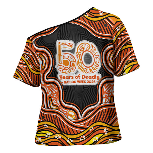 Perth Scorchers NAIDOC Week 2026 Cross Shoulder Shirt Aboriginal Indigenous - 50 Years of Deadly