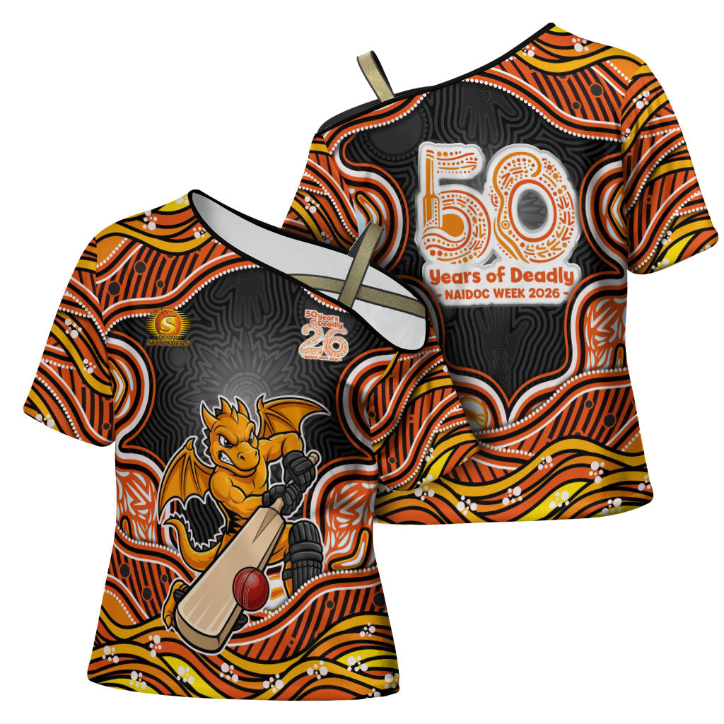 Perth Scorchers NAIDOC Week 2026 Cross Shoulder Shirt Aboriginal Indigenous - 50 Years of Deadly
