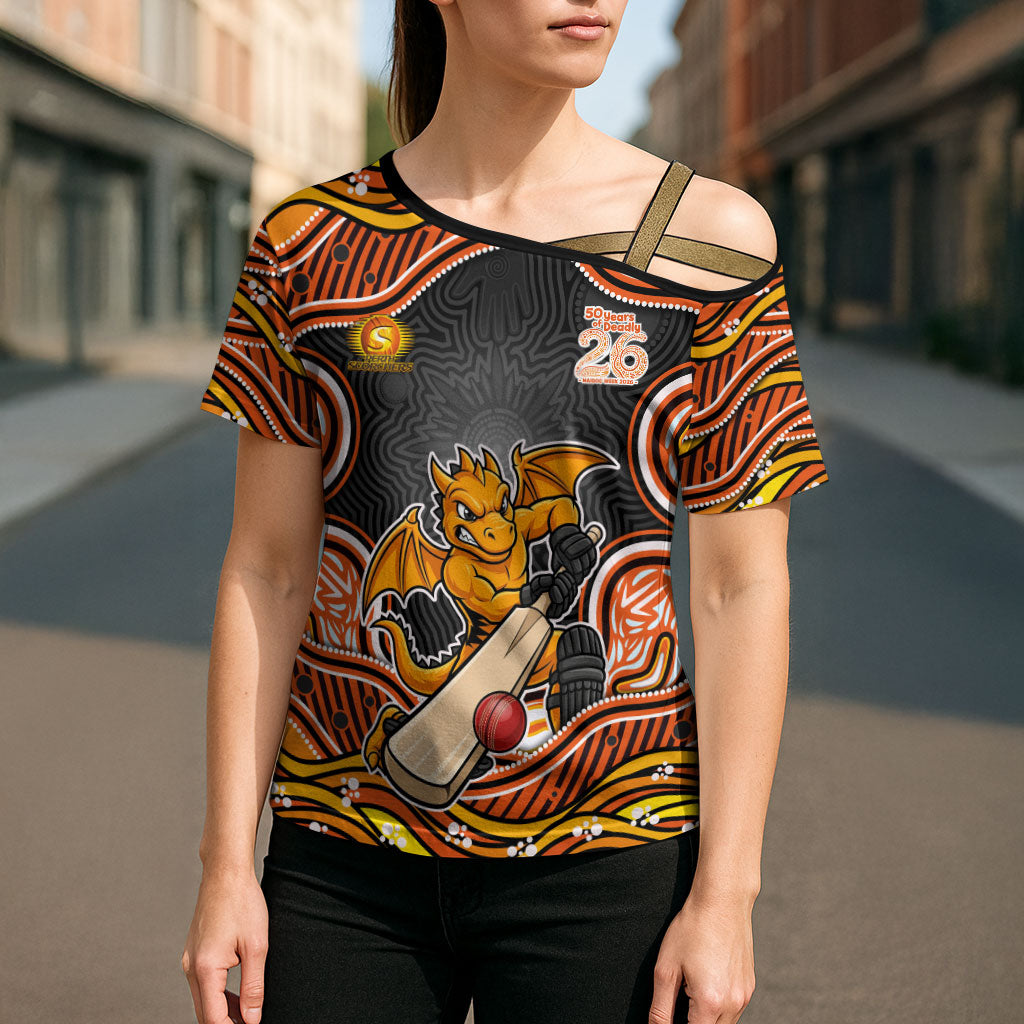 Perth Scorchers NAIDOC Week 2026 Cross Shoulder Shirt Aboriginal Indigenous - 50 Years of Deadly