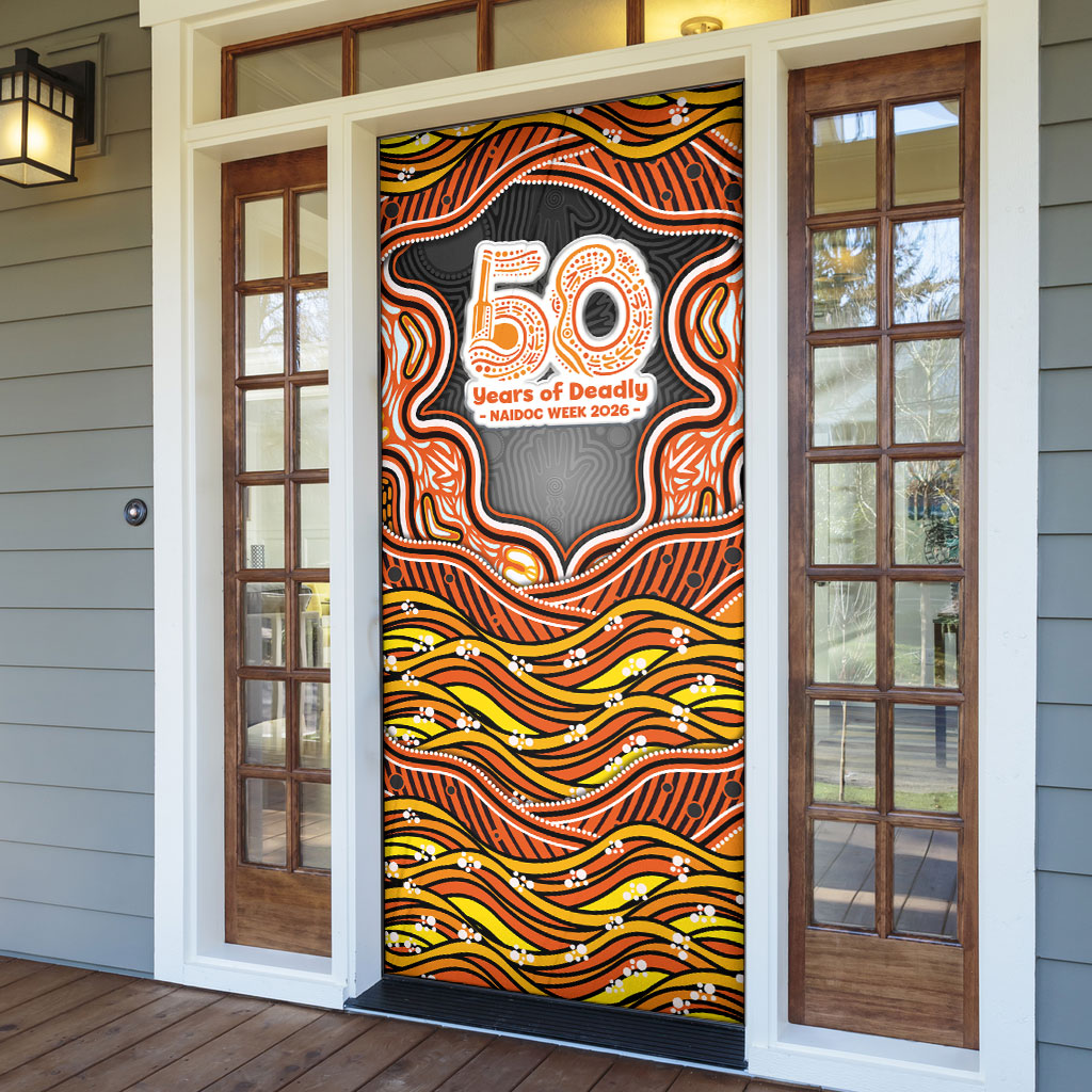 Perth Scorchers NAIDOC Week 2026 Door Cover Aboriginal Indigenous - 50 Years of Deadly