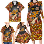 Perth Scorchers NAIDOC Week 2026 Family Matching Long Sleeve Bodycon Dress and Hawaiian Shirt Aboriginal Indigenous - 50 Years of Deadly