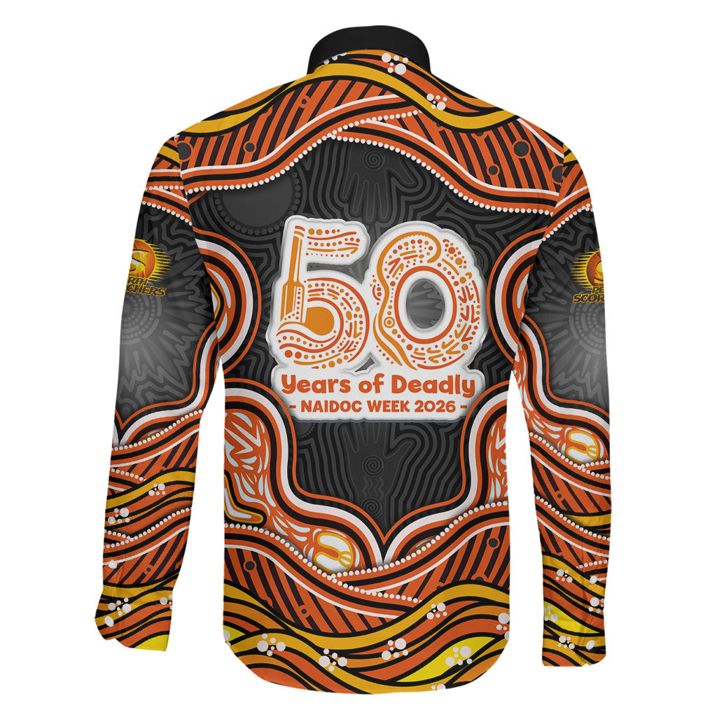 Perth Scorchers NAIDOC Week 2026 Family Matching Long Sleeve Bodycon Dress and Hawaiian Shirt Aboriginal Indigenous - 50 Years of Deadly