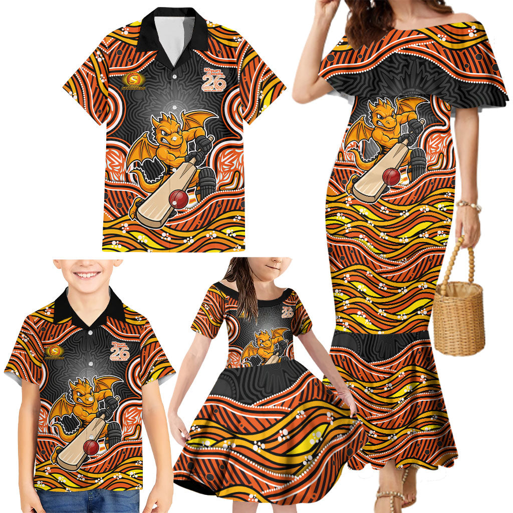 Perth Scorchers NAIDOC Week 2026 Family Matching Mermaid Dress and Hawaiian Shirt Aboriginal Indigenous - 50 Years of Deadly