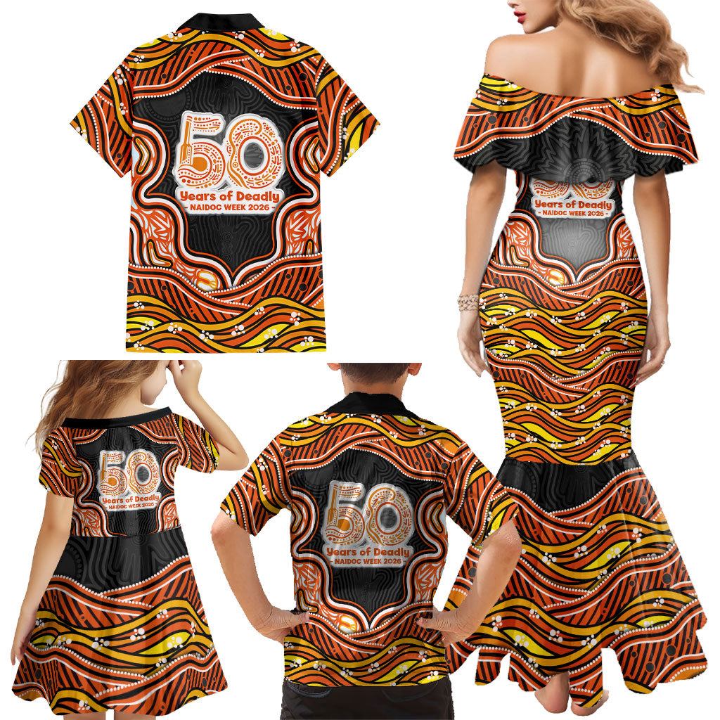 Perth Scorchers NAIDOC Week 2026 Family Matching Mermaid Dress and Hawaiian Shirt Aboriginal Indigenous - 50 Years of Deadly