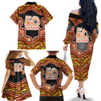 Perth Scorchers NAIDOC Week 2026 Family Matching Off The Shoulder Long Sleeve Dress and Hawaiian Shirt Aboriginal Indigenous - 50 Years of Deadly