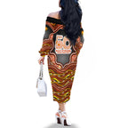 Perth Scorchers NAIDOC Week 2026 Family Matching Off The Shoulder Long Sleeve Dress and Hawaiian Shirt Aboriginal Indigenous - 50 Years of Deadly