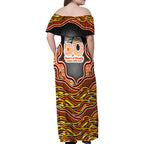 Perth Scorchers NAIDOC Week 2026 Family Matching Off Shoulder Maxi Dress and Hawaiian Shirt Aboriginal Indigenous - 50 Years of Deadly