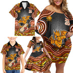 Perth Scorchers NAIDOC Week 2026 Family Matching Off Shoulder Short Dress and Hawaiian Shirt Aboriginal Indigenous - 50 Years of Deadly