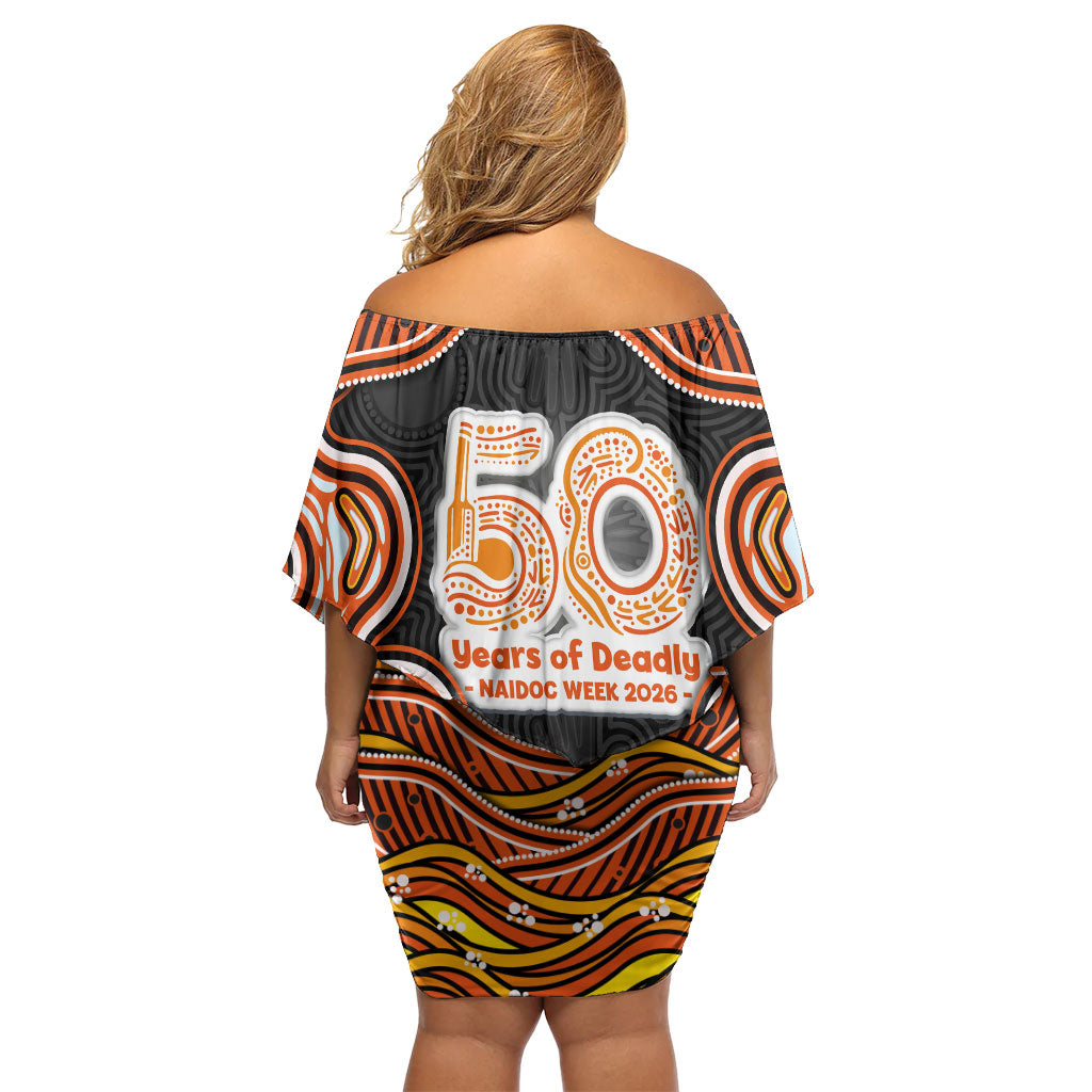Perth Scorchers NAIDOC Week 2026 Family Matching Off Shoulder Short Dress and Hawaiian Shirt Aboriginal Indigenous - 50 Years of Deadly