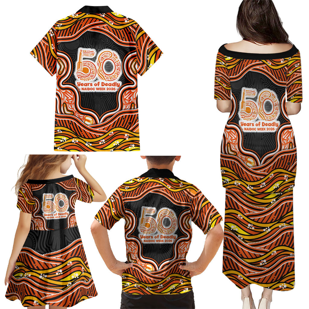 Perth Scorchers NAIDOC Week 2026 Family Matching Puletasi and Hawaiian Shirt Aboriginal Indigenous - 50 Years of Deadly