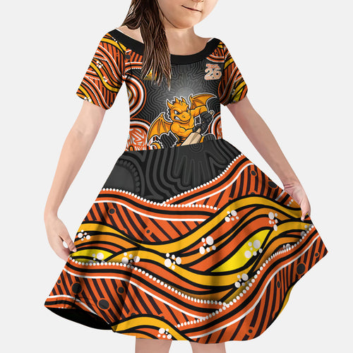 Perth Scorchers NAIDOC Week 2026 Family Matching Short Sleeve Bodycon Dress and Hawaiian Shirt Aboriginal Indigenous - 50 Years of Deadly