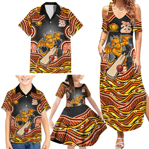 Perth Scorchers NAIDOC Week 2026 Family Matching Summer Maxi Dress and Hawaiian Shirt Aboriginal Indigenous - 50 Years of Deadly